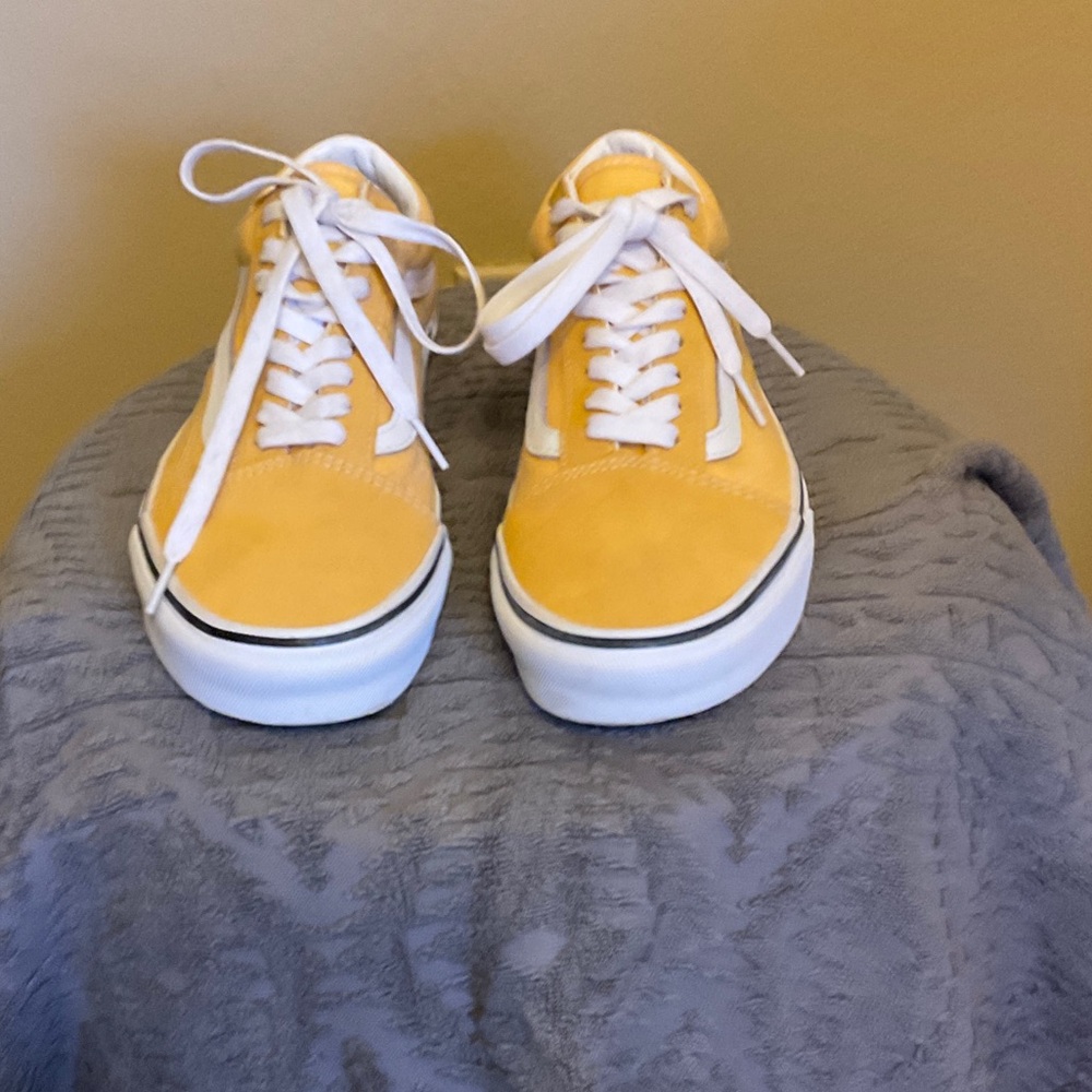 Vans Yellow and White Old Skool Sneakers
